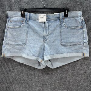 American Eagle Shorts Womens 20 Blue Stretch Dreamy Drape Easy Shortie NEW